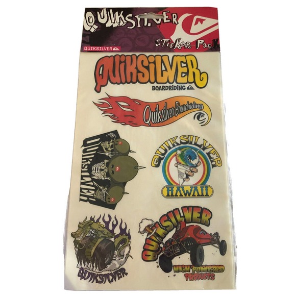 Quiksilver Other - Vintage Quiksilver Sticker Decals 2000s Hawaii Board riding New Sealed